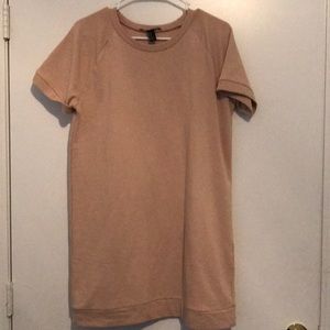 tan t shirt dress